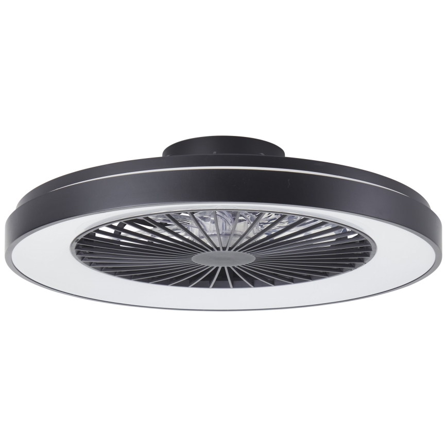 Brilliant - Ventilateur de plafond dimmable LED RGBW MAZZARO LED/24W/230V 3000-6500K Ø 58 cm noir + télécommande