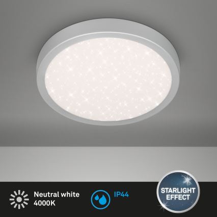 Brilo 3649-014 - Plafonnier salle de bain RUNA LED/18,5W/230V IP44 argent