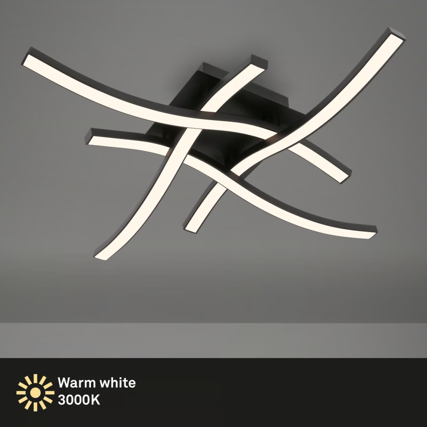 Brilo 3677-045 - Plafonnier LED LED/14,4W/230V noir