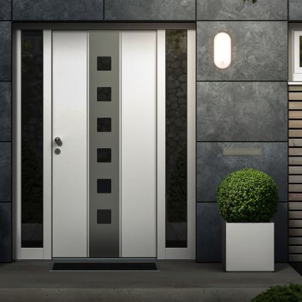 Brilo - Applique murale LED d'extérieur avec détecteur de mouvement et capteur crépusculaire RUCH LED/12W/230V IP65 blanche