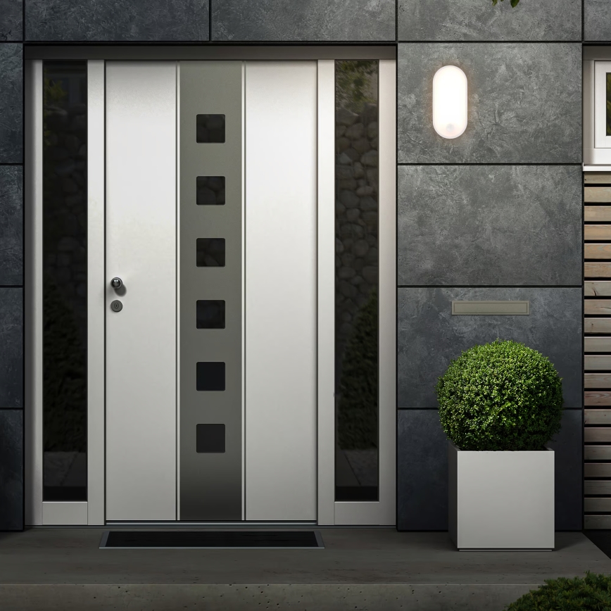 Brilo - Applique murale LED d'extérieur avec détecteur de mouvement et capteur crépusculaire RUCH LED/12W/230V IP65 blanche