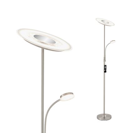 Brilo - Lampadaire à intensité variable LED/29,5W/230V + LED/3,5W 3000-6000K + télécommande