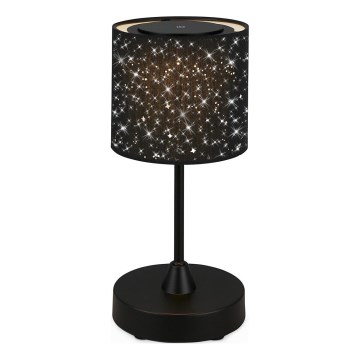 Brilo - Lampe de table d'extérieur rechargeable à LED dimmable LOLE LED/3W/5V 2000mAh IP44 noire