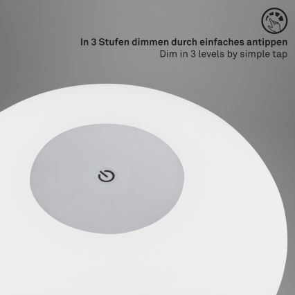 Brilo - Lampe de table d'extérieur rechargeable à LED dimmable OLANA LED/3W/5V IP44