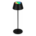 Brilo - Lampe de table d'extérieur tactile, rechargeable, LED RGB dimmable KIKI LED/2,6W/5V IP44 2600 mAh noire