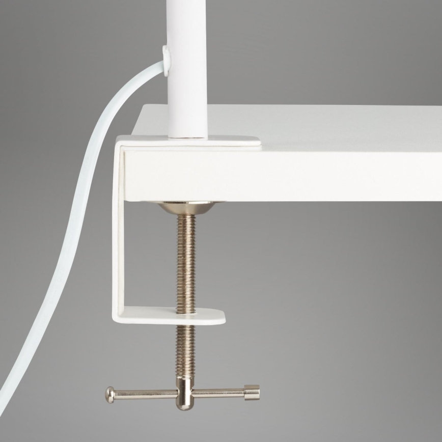Brilo - Lampe de table flexible avec pince TRASNA LED/7,5W/230V blanc