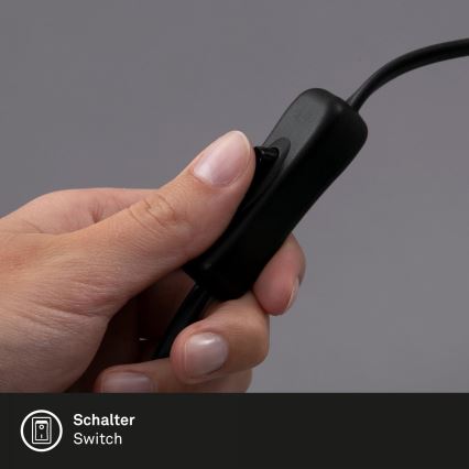 Brilo - Lampe de table flexible avec pince TRASNA LED/7,5W/230V noir