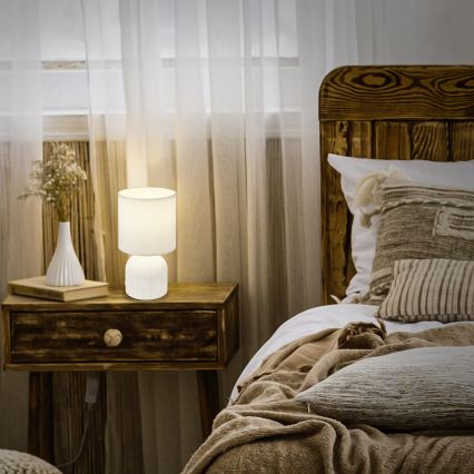 Brilo - Lampe de table INO 1xE14/10W/230V blanche