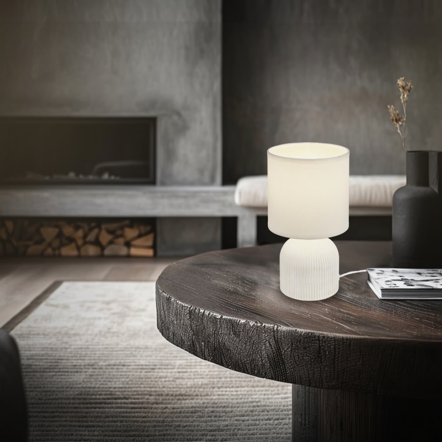 Brilo - Lampe de table INO 1xE14/10W/230V blanche