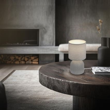 Brilo - Lampe de table INO 1xE14/10W/230V grise