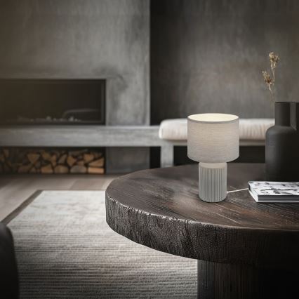 Brilo - Lampe de table INO 1xE14/10W/230V grise