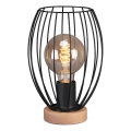Brilo - Lampe de table WAKTU 1xE27/25W/230V hévéa