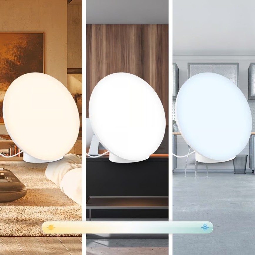 Brilo - LED RGBIC Lampe de table dimmable TARA LED/6W/230V 3000-6500K blanche + télécommande