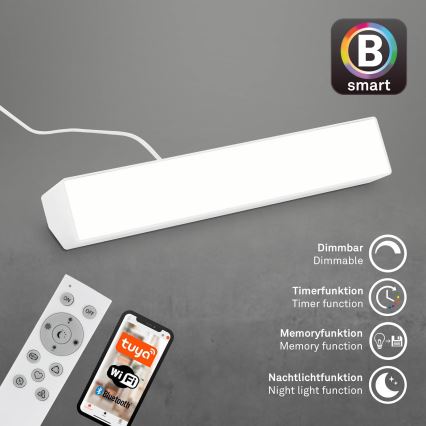 Brilo - LED RGBW Lampe de table à intensité variable LED/9W/230V 3000-6500K Wi-Fi Tuya + télécommande