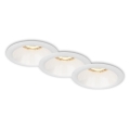 Brilo - LOT 3x Spot encastrable salle de bain 1xGU10/9W/230V IP23 blanc
