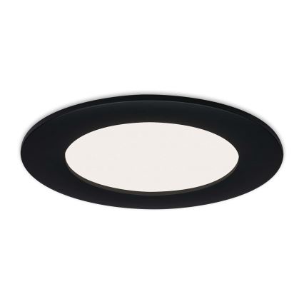 Brilo - LOT DE 3 SPOTS LED ENCASTRÉS POUR SALLE DE BAINS FLAT LED/6W/230V IP44, noirs