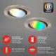 Brilo - LOT x3 Luminaire LED RGBW à intensité variable salle de bain 1xGU10/4,9W/230V 2700-6500K Wi-Fi Tuya IP23 + télécommande