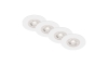 Brilo - LOT x4 Spot encastrable de salle de bain LED/4,9W/230V IP44 blanc