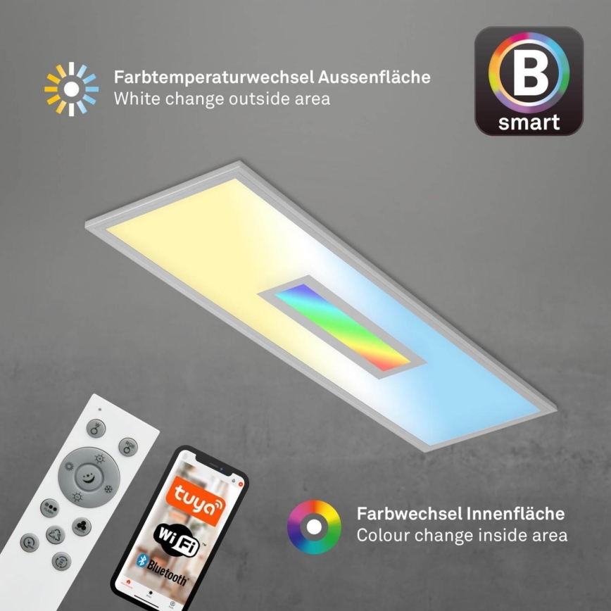Brilo - Panneau RGB en saillie à intensité variable CENTRO LED/28W/230V 2700-6500K Wi-Fi Tuya + télécommande