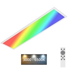 Brilo - Plafonier RGBW à intensité variable SLIM LED/24W/230V 3000-6500K 100x25 cm + télécommande