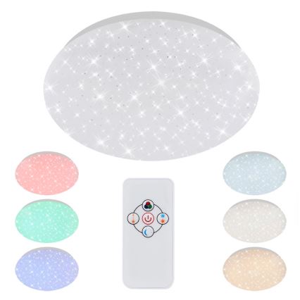 Brilo - Plafonier RGBW à intensité variable STARRY SKY LED/10W/230V + télécommande