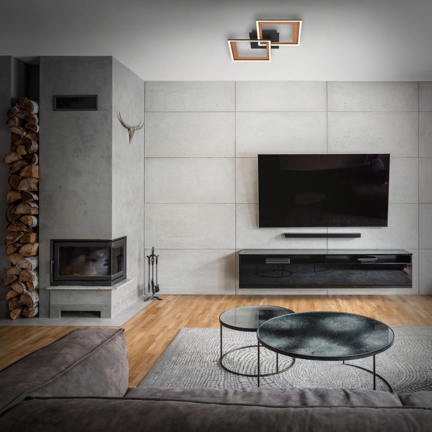 Brilo - Plafonnier à intensité variable FRAME 2xLED/11W/230V