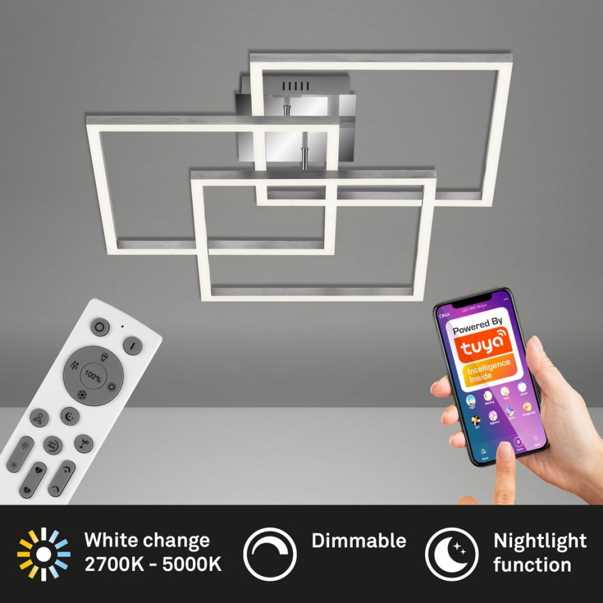 Brilo - Plafonnier à intensité variable FRAME LED/40W/230V 2700-5000K Wi-Fi Tuya + télécommande