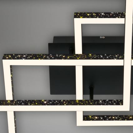 Brilo - Plafonnier à intensité variable FRAME LED/57W/230V 3000K noir