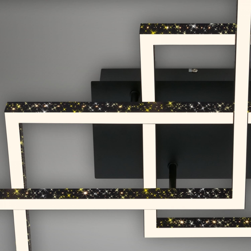 Brilo - Plafonnier à intensité variable FRAME LED/57W/230V 3000K noir