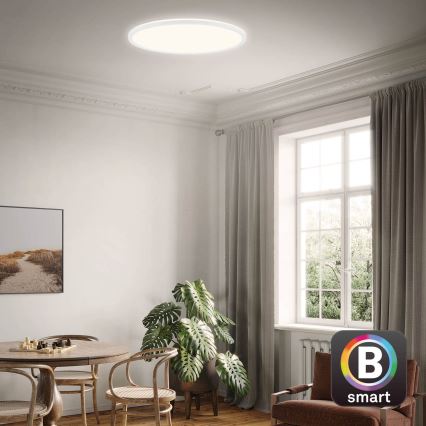 Brilo - Plafonnier à intensité variable LED SLIM LED/22W/230V 2700-6500K Wi-Fi Tuya + télécommande