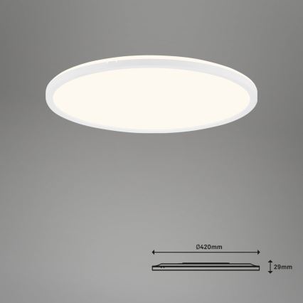 Brilo - Plafonnier à intensité variable LED SLIM LED/22W/230V 2700-6500K Wi-Fi Tuya + télécommande