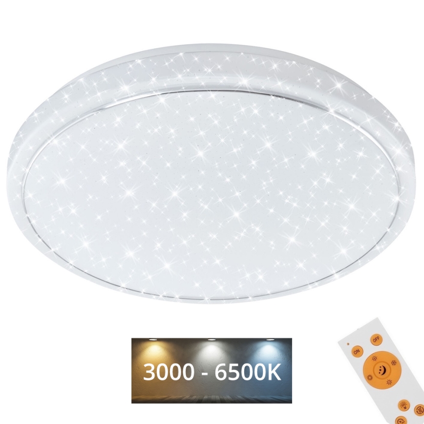 Brilo - Plafonnier à intensité variable LED STARRY SKY LED/18W/230V 3000-6500K + télécommande