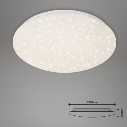 Brilo - Plafonnier à intensité variable LED STARRY SKY LED/22W/230V 3000-6000K + télécommande