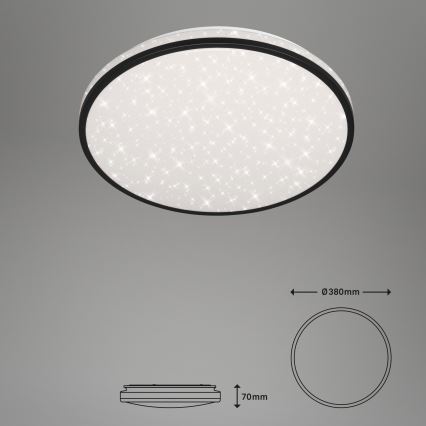 Brilo - Plafonnier à intensité variable LED STARRY SKY LED/24W/230V 3000-6000K + télécommande