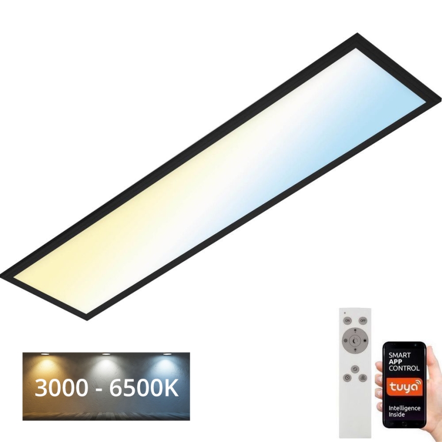 Brilo - Plafonnier à intensité variable PIATTO LED/28W/230V 3000-6500K Wi-Fi Tuya + télécommande