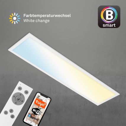 Brilo - Plafonnier à intensité variable PIATTO LED/28W/230V 3000-6500K Wi-Fi Tuya + télécommande