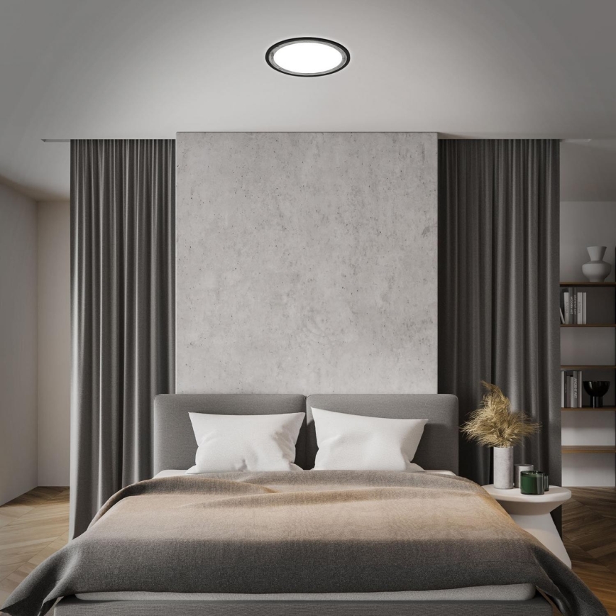 Brilo - Plafonnier à intensité variable SLIM LED/22W/230V 2700-6500K + télécommande