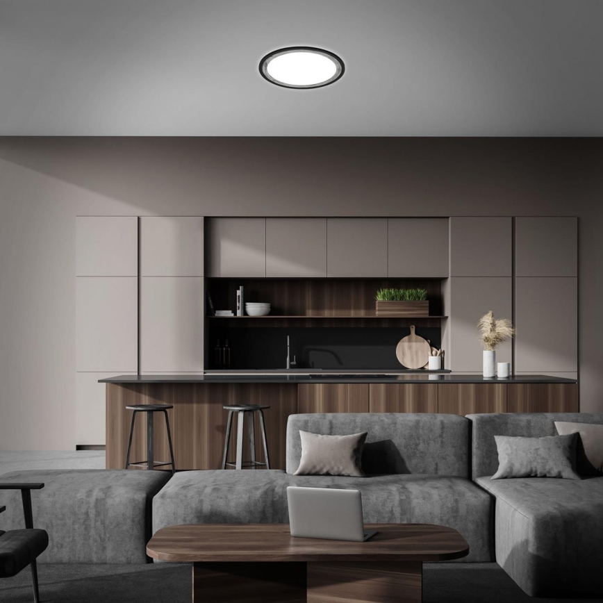 Brilo - Plafonnier à intensité variable SLIM LED/22W/230V 2700-6500K + télécommande
