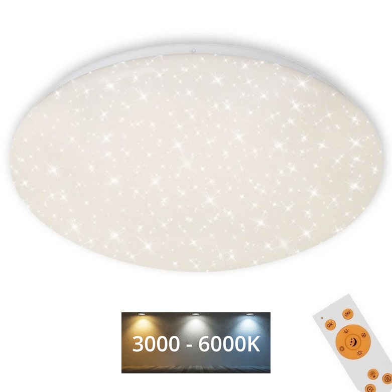 Brilo - Plafonnier à intensité variable STARRY SKY LED/40W/230V 3000-6000K + télécommande