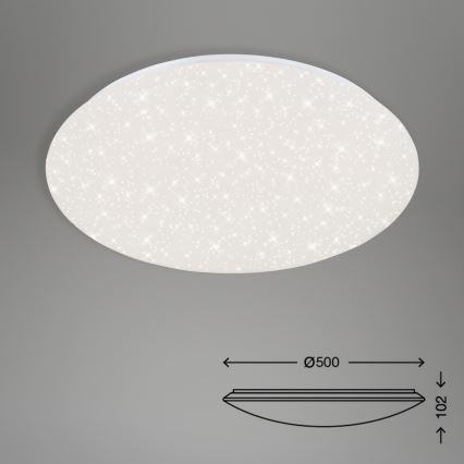 Brilo - Plafonnier à intensité variable STARRY SKY LED/40W/230V 3000-6000K + télécommande