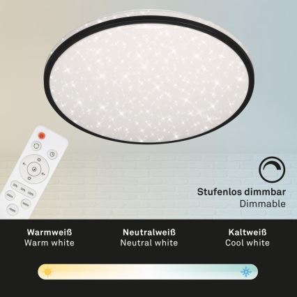 Brilo - Plafonnier à intensité variable LED STARRY SKY LED/48W/230V 3000-6000K + télécommande