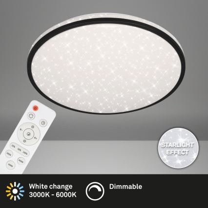 Brilo - Plafonnier à intensité variable LED STARRY SKY LED/48W/230V 3000-6000K + télécommande