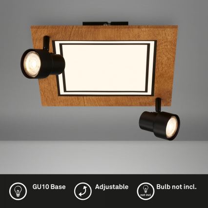 Brilo - Plafonnier LED/12W/230V + 2xGU10/9W 3000K