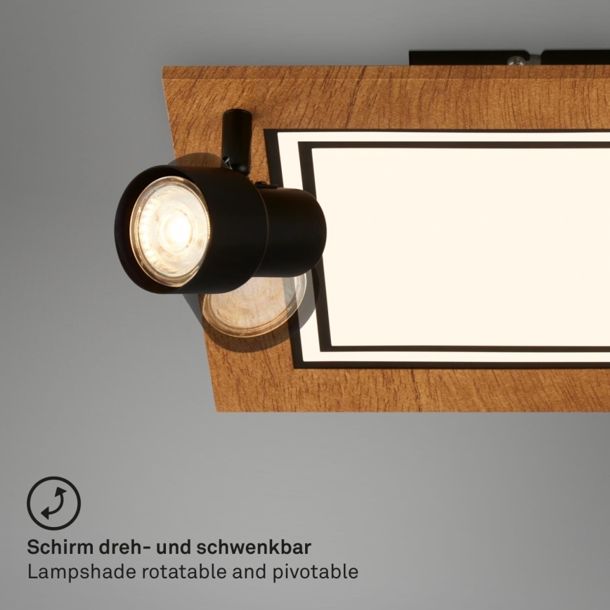 Brilo - Plafonnier LED/12W/230V + 2xGU10/9W 3000K