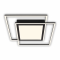 Brilo - Plafonnier LED 2xLED/16W/230V + LED/19W 51,5x51,5 cm noir