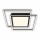 Brilo - Plafonnier LED 2xLED/16W/230V + LED/19W 51,5x51,5 cm noir
