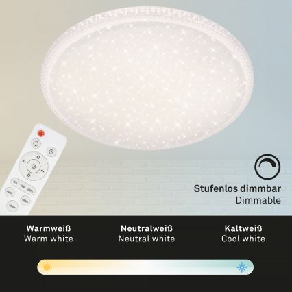 Brilo - Plafonnier LED 48 W, 230 V, Ø 60 cm