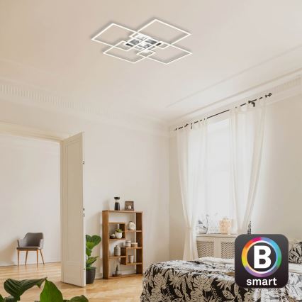 Brilo - Plafonnier LED à intensité variable FRAME LED/50W/230V 2700-6500K Wi-Fi Tuya + télécommande