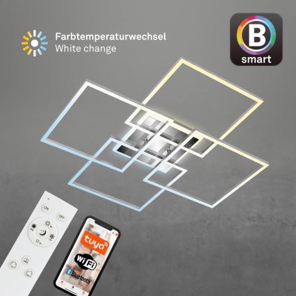 Brilo - Plafonnier LED à intensité variable FRAME LED/50W/230V 2700-6500K Wi-Fi Tuya + télécommande