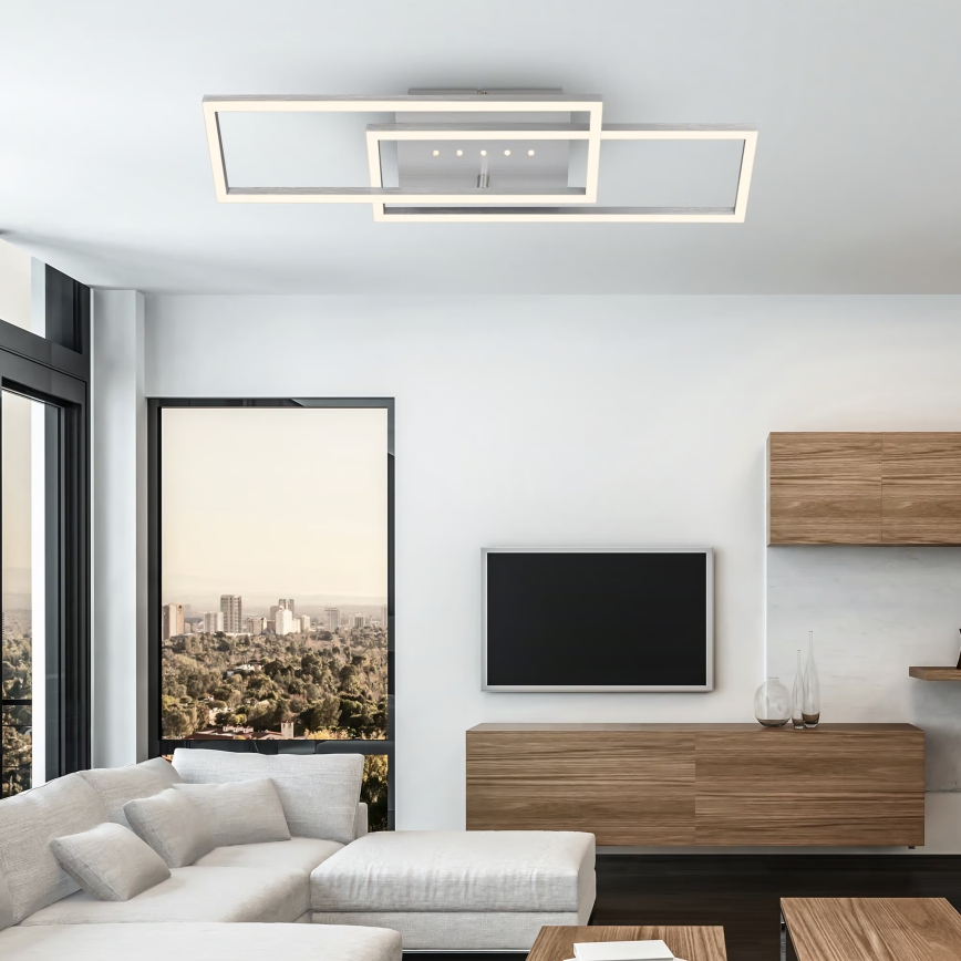 Brilo - Plafonnier LED à intensité variable LED/30W/230V 3000K chrome mat